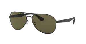 Okulary RAY BAN 3549 Matte Black / Polarized Green ORB3549-006/9A