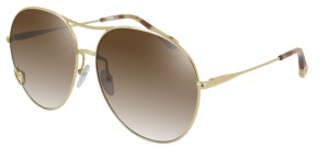 Okulary CHLOE 0028S Gold / Brown Gradient Mirror CH0028S-001