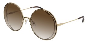 Okulary CHLOE 0037S Gold / Brown Gradient  CH0037S-001