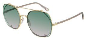 Okulary CHLOE 0042S Gold / Green Gradient  CH0042S-001