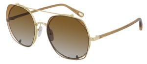 Okulary CHLOE 0042S Gold / Brown Gradient  CH0042S-003