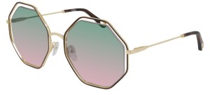 Okulary CHLOE 0046S Havana / Green Gradient  CH0046S-002