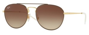 Okulary RAY BAN 3589 Gold Top on Brown / Gradient Brown ORB3589-905513