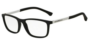 Oprawki Emporio Armani 3069 Black Rubber/Silver EA3069-5063