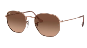 Okulary RAY BAN 3548N  HEXAGONAL COPPER/PINK GRADIENR BROWN ORB3548N-9069A5