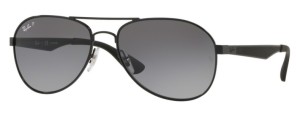Okulary RAY BAN 3549 Black / Grey Gradient Dark Grey Polarized ORB3549-002/T3